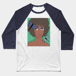 Girl with the Dragonflies Baseball T-Shirt